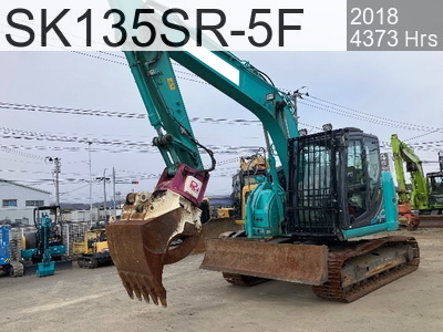 Used Construction Machine Used KOBELCO Forestry excavators Feller Buncher Zaurus Robo SK135SR-5F #YY08-32813, 2018Year 4373Hours