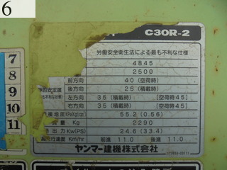 Used Construction Machine Used YANMAR YANMAR Crawler carrier Crawler Dump C30R-2