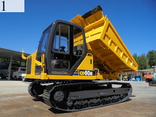 中古建設機械 中古 コマツ KOMATSU クローラ・キャリア クルクルキャリア・全旋回キャリアダンプ CD60R-1