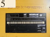Used Construction Machine Used CAT CAT Excavator 0.4-0.5m3 313CCR