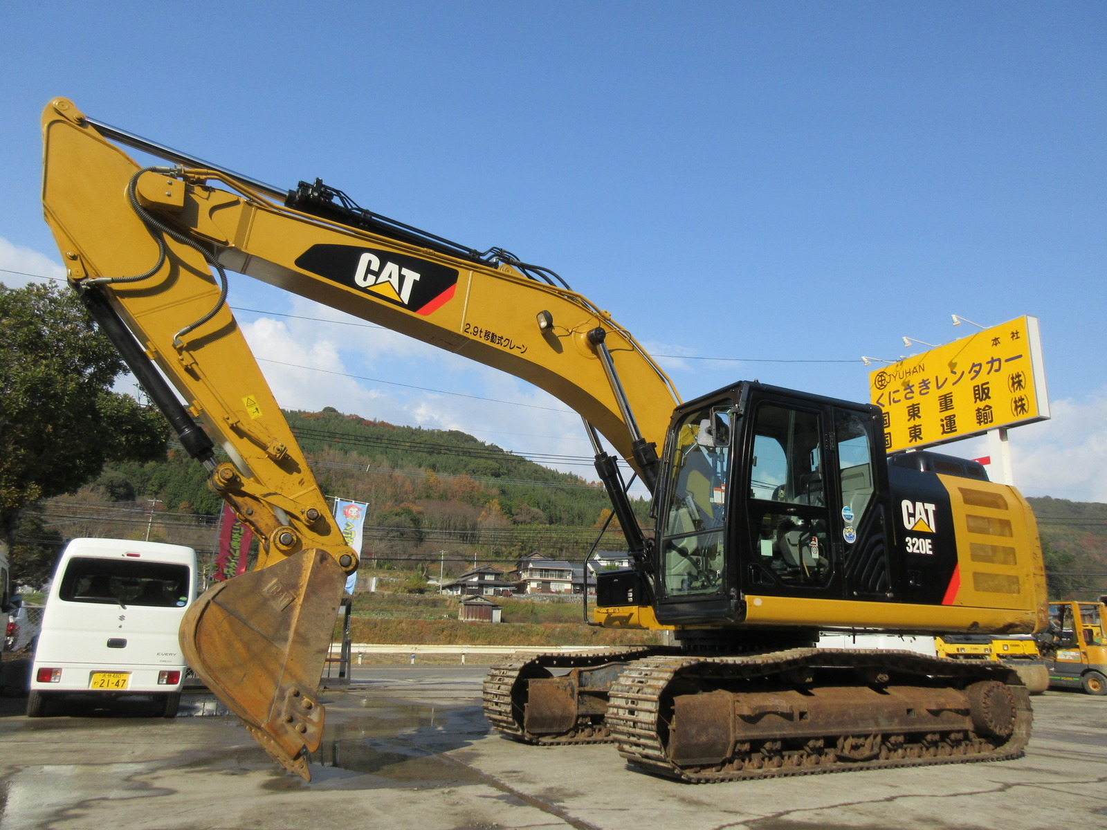 中古建設機械 中古 キャタピラー CAT 油圧ショベル・バックホー ０．７－０．９立米 320E-2