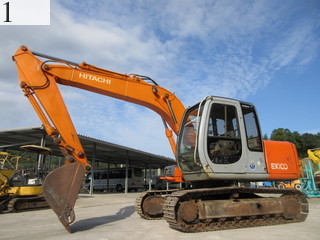 中古建設機械 中古 日立建機 HITACHI 油圧ショベル・バックホー ０．４－０．５立米 EX100-5E