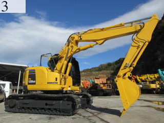中古建設機械 中古 コマツ KOMATSU 解体機 ロングフロント・ハイリフト PC138US-8