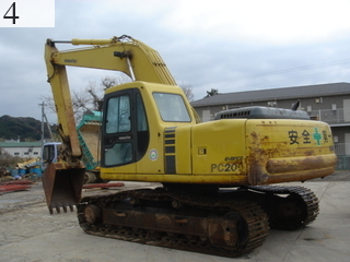 中古建設機械 中古 コマツ KOMATSU 油圧ショベル・バックホー ０．７－０．９立米 PC200-6E