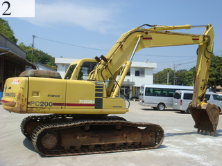 中古建設機械 中古 コマツ KOMATSU 油圧ショベル・バックホー ０．７－０．９立米 PC200-6E