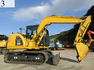 中古建設機械 中古 コマツ KOMATSU 解体機 バックホー解体仕様 PC60-8