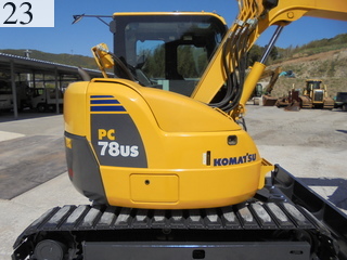 中古建設機械 中古 コマツ KOMATSU 油圧ショベル・バックホー ０．２－０．３立米 PC78US-8