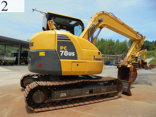 中古建設機械 中古 コマツ KOMATSU 油圧ショベル・バックホー ０．２－０．３立米 PC78US-8