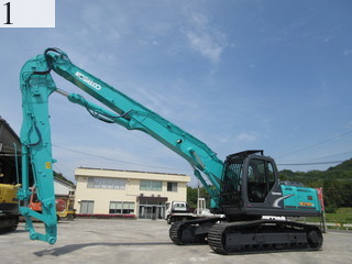 中古建設機械 中古 コベルコ建機 KOBELCO 解体機 ロングフロント・ハイリフト SK210DLC-8