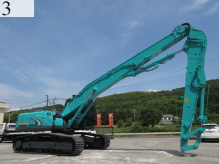 中古建設機械 中古 コベルコ建機 KOBELCO 解体機 ロングフロント・ハイリフト SK210DLC-8