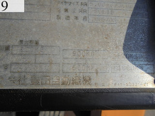 中古建設機械 中古 豊田自動織機 TOYOTA フォークリフト ディーゼルエンジン 02-7FD10