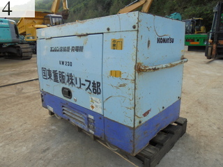 中古建設機械 中古 コマツ KOMATSU 発電機 溶接機 KW230