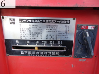中古建設機械 中古 松下電器産業 MATSUSHITA 発電機 溶接機 YK-306G-2