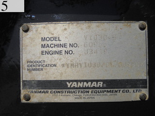Used Construction Machine Used YANMAR YANMAR Excavator ~0.1m3 ViO30-6