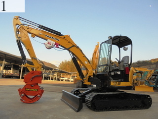 中古建設機械 中古 ヤンマーディーゼル YANMAR 林業機械 グラップル・ウインチ・排土板 ViO50-5B