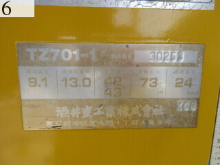 Used Construction Machine Used SAKAI SAKAI Roller Tire rollers TZ701-1