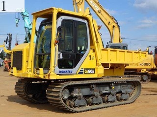 中古建設機械 中古 コマツ KOMATSU クローラ・キャリア クルクルキャリア・全旋回キャリアダンプ CD60R-1A