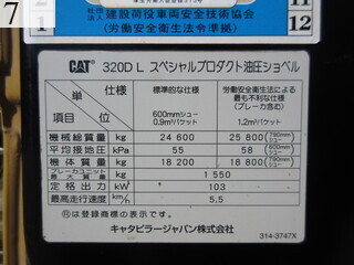 中古建設機械 中古 キャタピラー CAT マテリアルハンドリング機 マグネット仕様 320DL-E