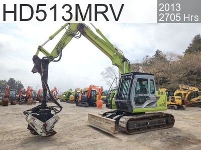 Used Construction Machine Used KATO Forestry excavators Processor HD513MRV #5395, 2013Year 2705Hours
