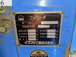 中古建設機械 中古   林業機械 フォワーダ・クローラ キャリア U-6BG