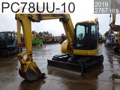 Used Construction Machine Used KOMATSU Excavator 0.2-0.3m3 PC78UU-10 #36810, 2019Year 2767Hours
