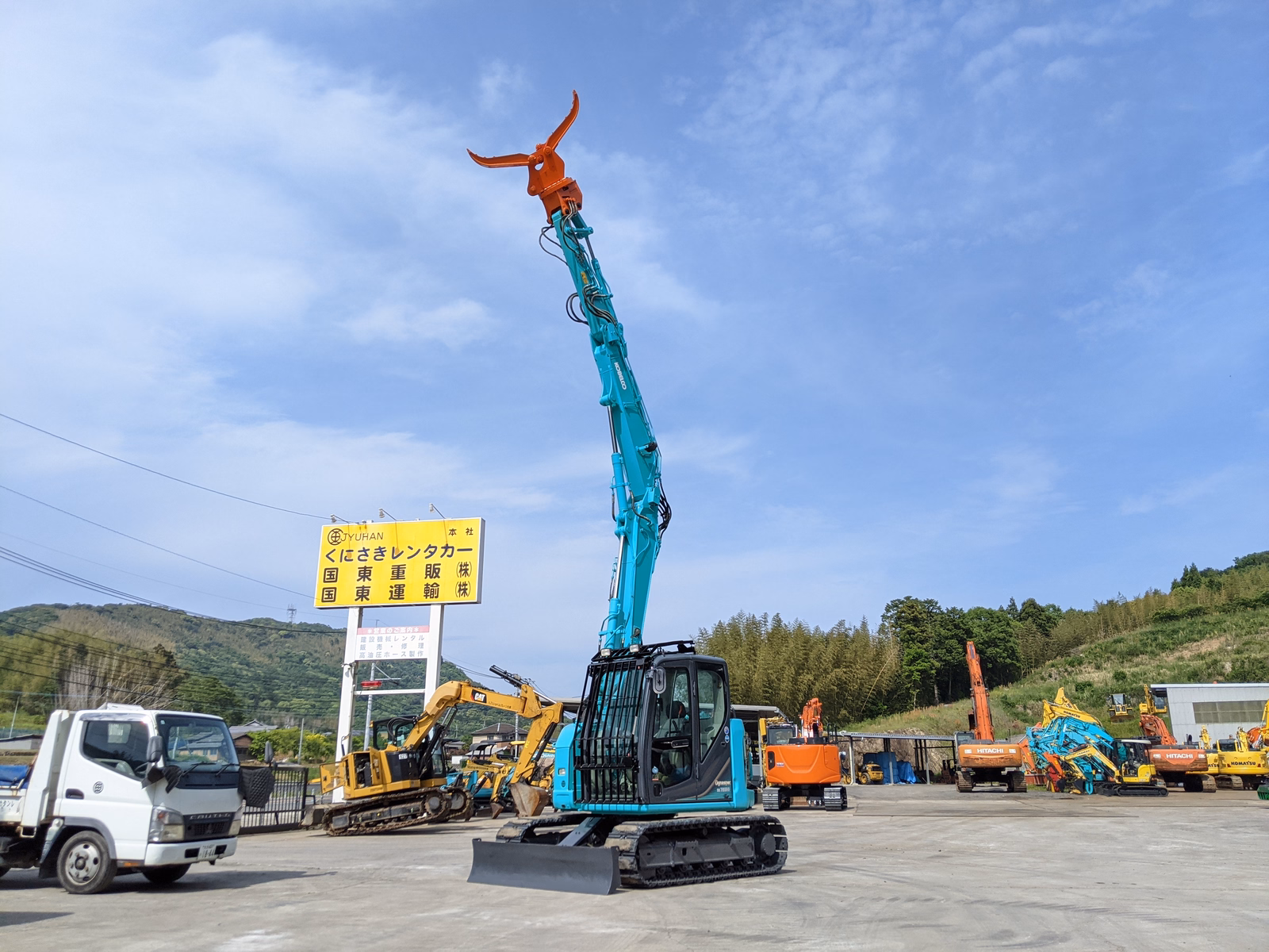 Used Construction Machine Used KOBELCO Demolition excavators Long front SK75SRD-3E Photos