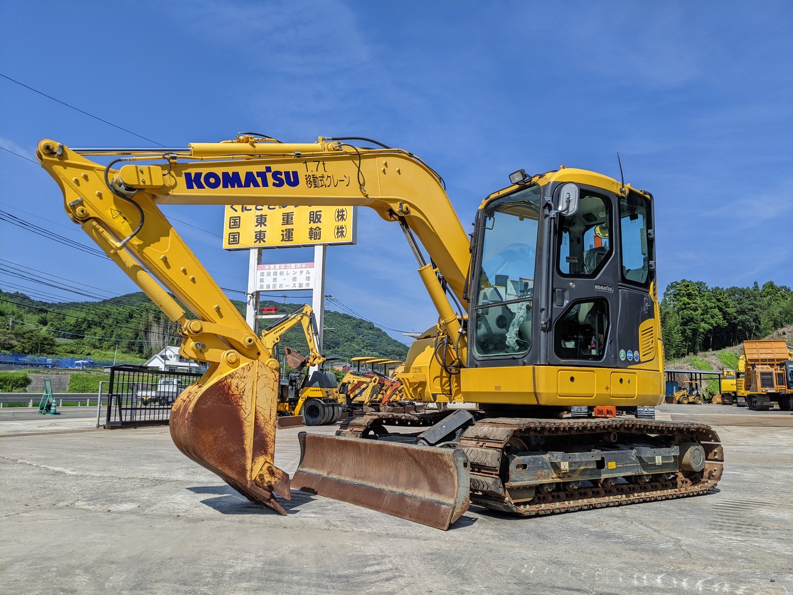 中古建設機械 中古 コマツ KOMATSU 油圧ショベル・バックホー ０．２－０．３立米 PC78US-10