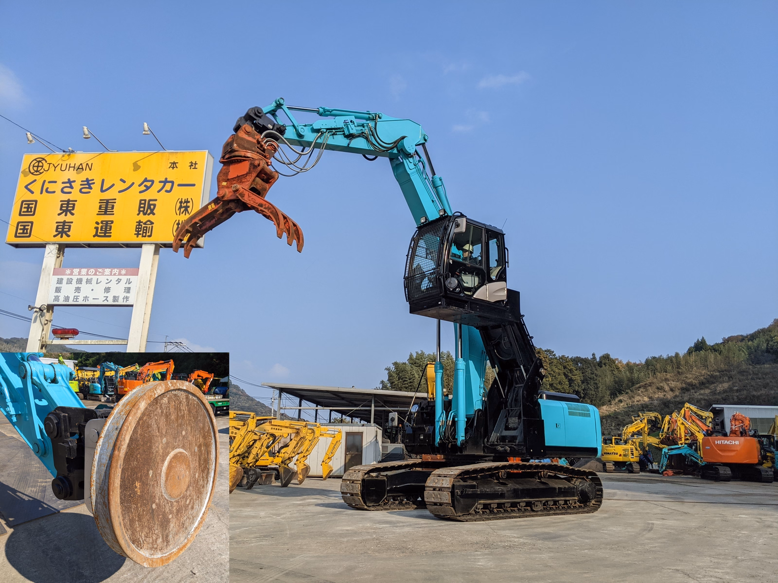 Used Construction Machine Used HITACHI Material Handling / Recycling excavators Magnet ZX200LC-5B Photos